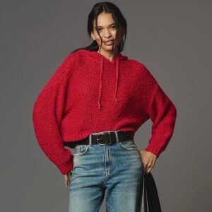 Pilcro Red Hooded Sweatshirt